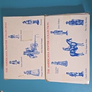 Americana Pewter Collection: 2 sets:AH18 and AH19. 1992 Liberty Falls SHIPS FREE